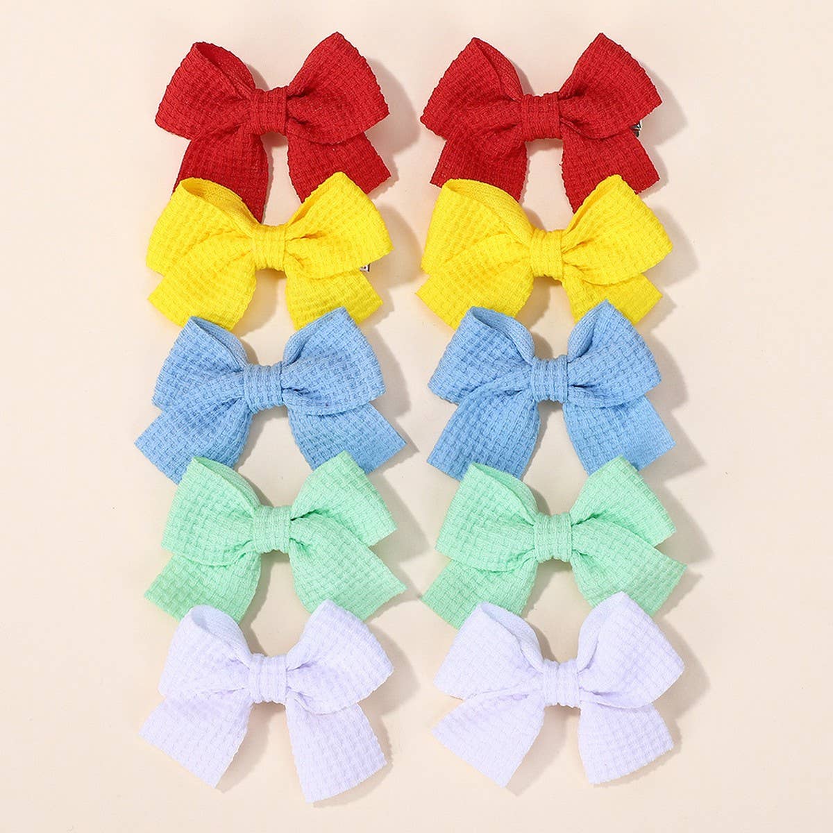 1.6" Handmade Fabric Bow Clips for Girls_CWAHA6756