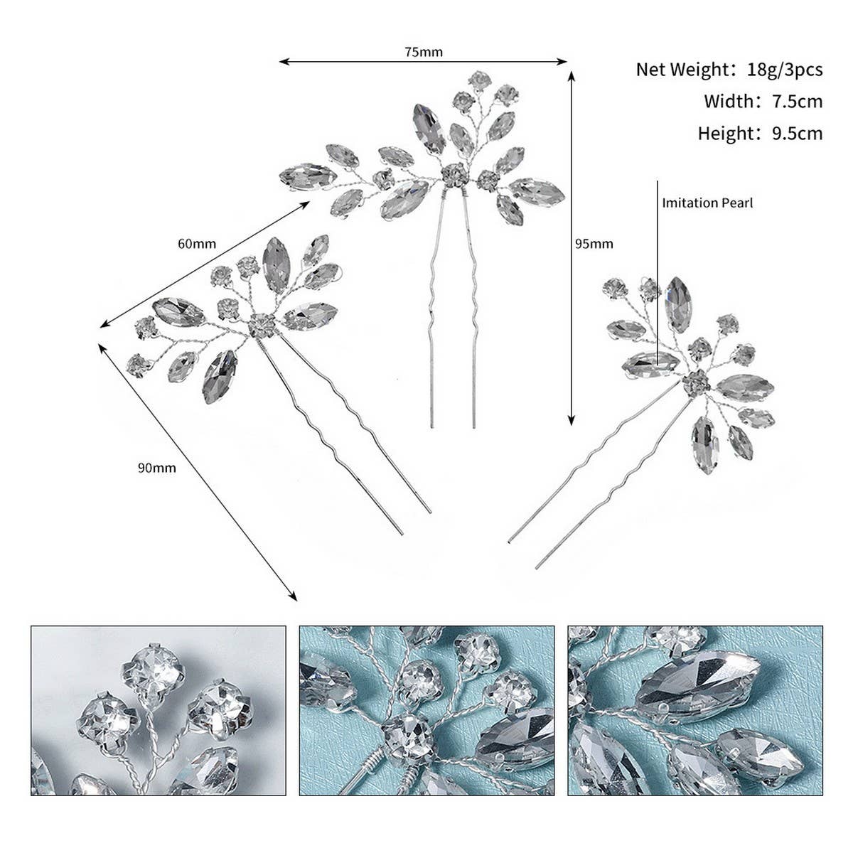 SIMPLE AND VERSATILE BRIDAL HAIR ACCESSORIES