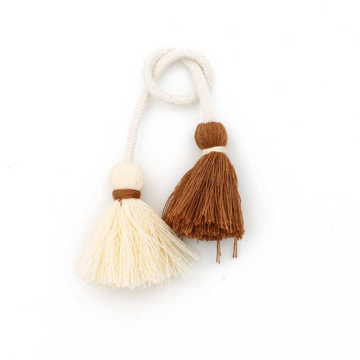 Double-Head Tassel Handmade Bag Charm Pendant_CWAB5069