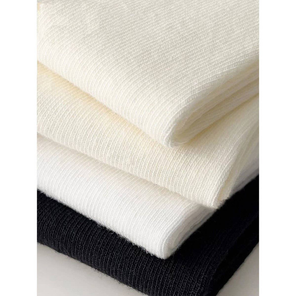 SOLID COLOR BONELESS SOCKS STACKED MID-TUBE SOCKS_CWMS1116