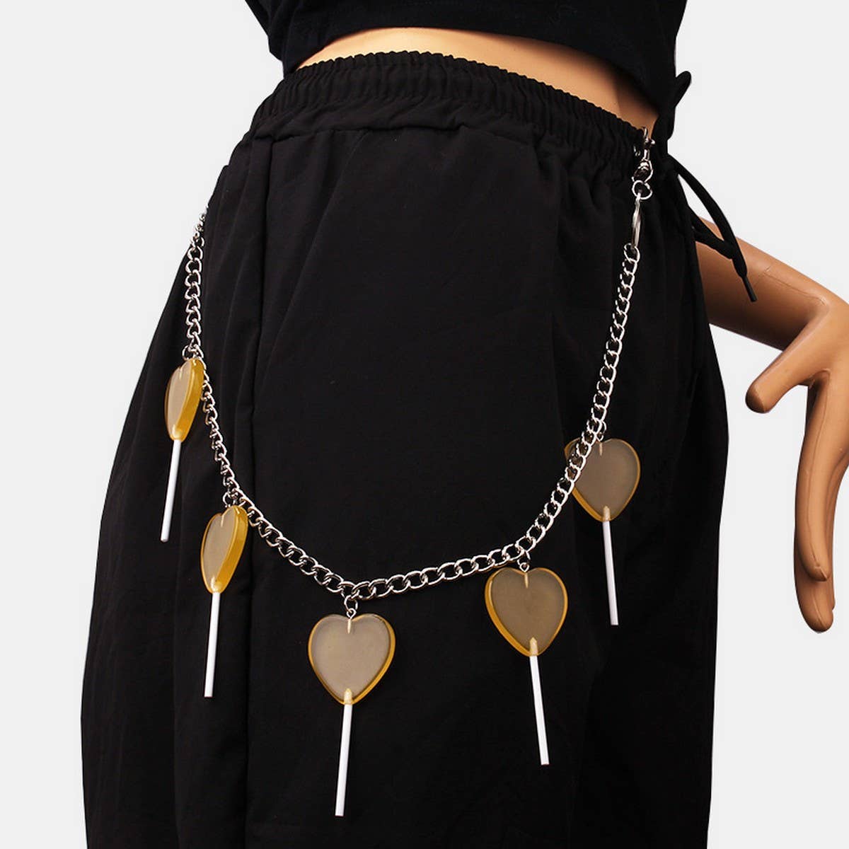 COLORED LOLLIPOP PENDANT PANTS CHAIN