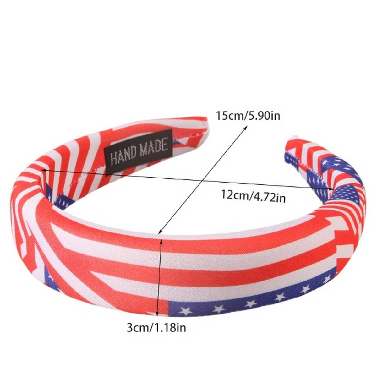 CWAHA1386_INDEPENDENCE DAY HEADBAND,KNOT, STAR