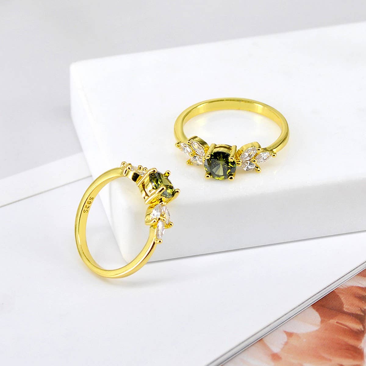 HOT SELLING EMERALD DIAMOND FASHION RING