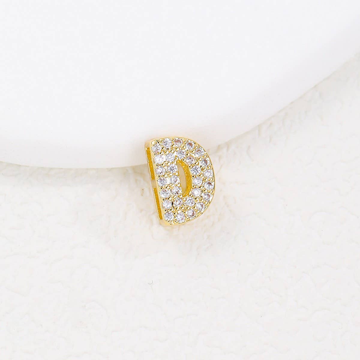 Tiny Zirconia Pendant 26 Letters Necklace