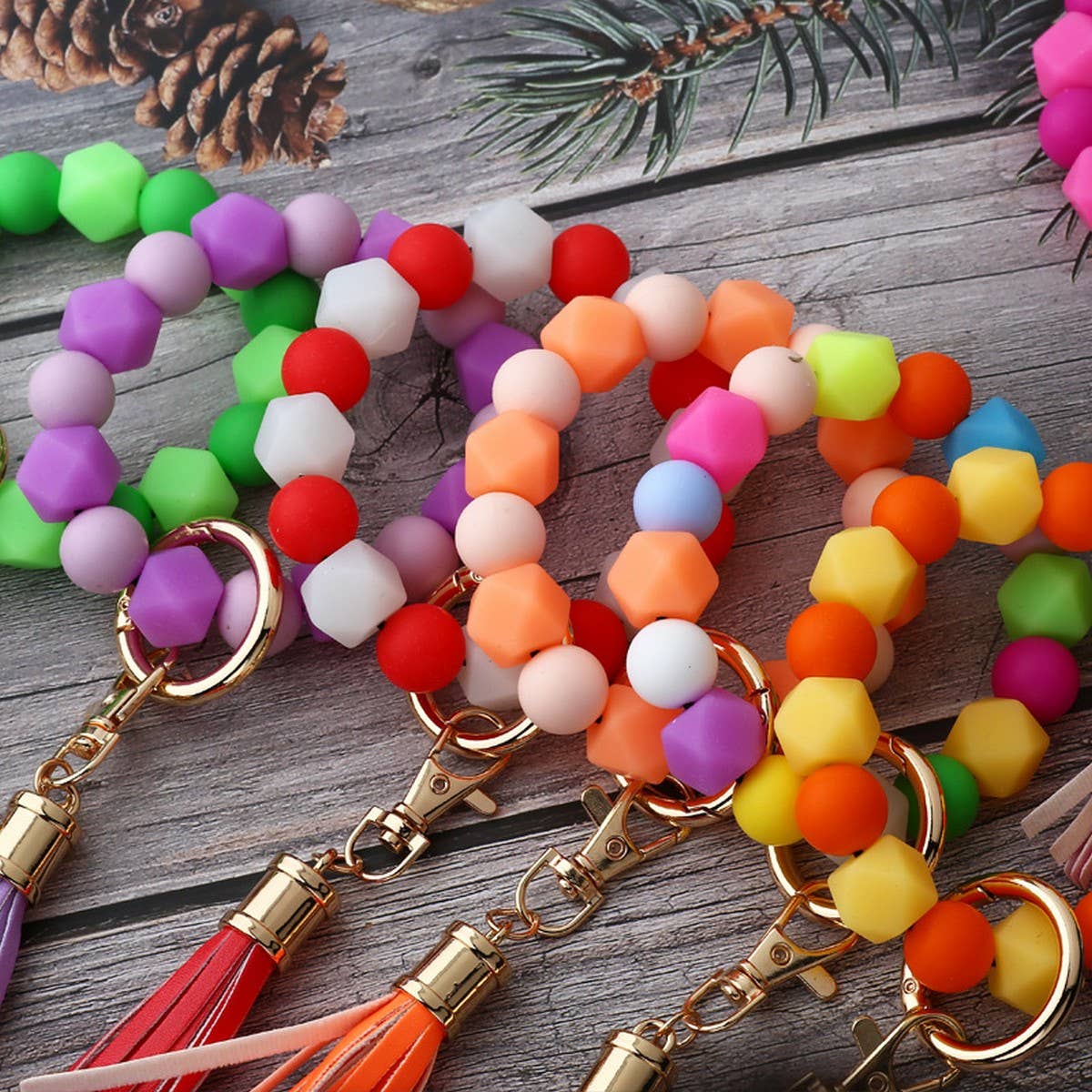 Glowinthedark Halloween Keychain Silicone Bracelet_CWAB5098