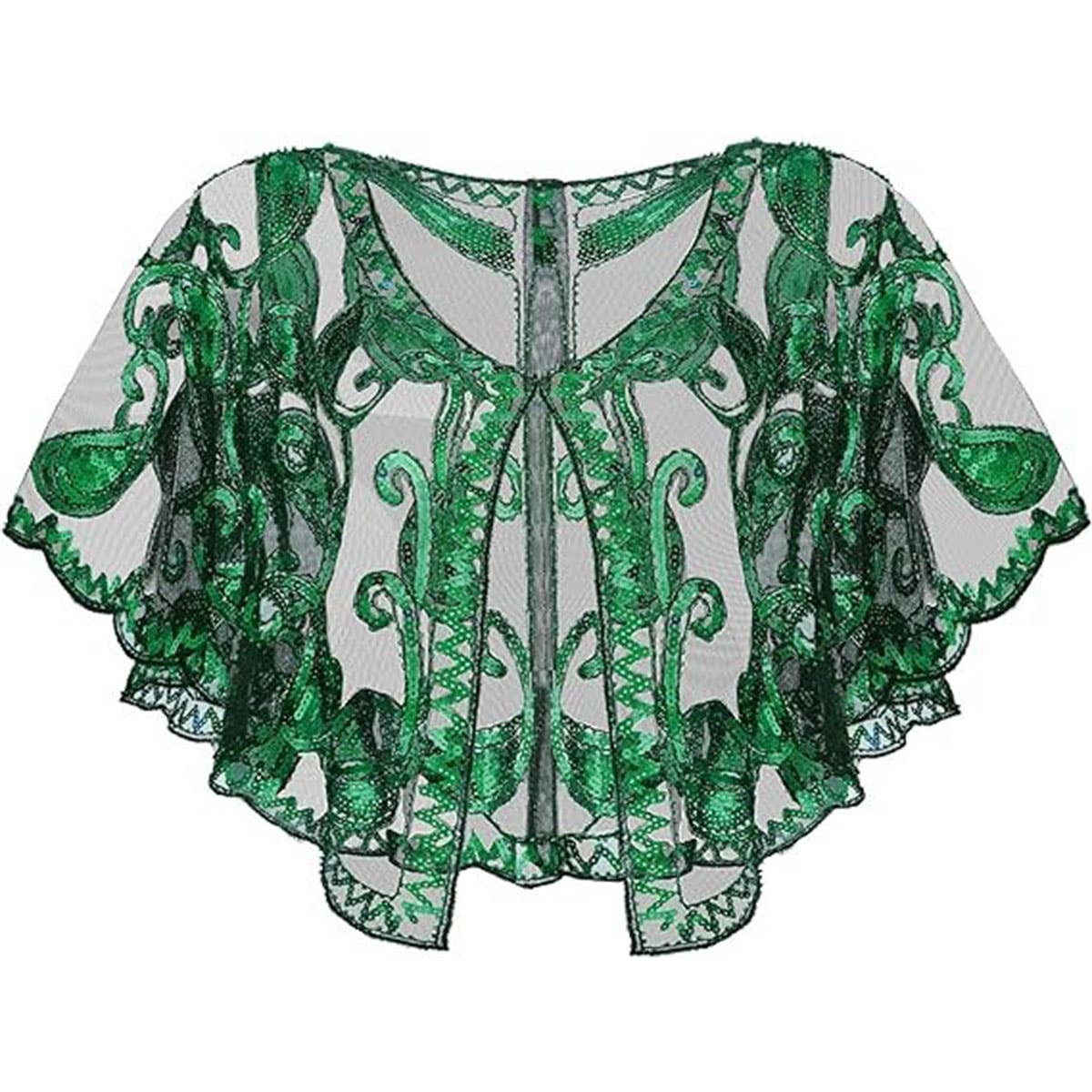 Sequin Lace Evening Shawl ? Party & Formal Wrap