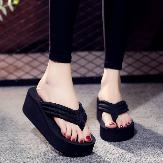 FASHIONABLE SUMMER THICK-SOLED FLIP-FLOPS