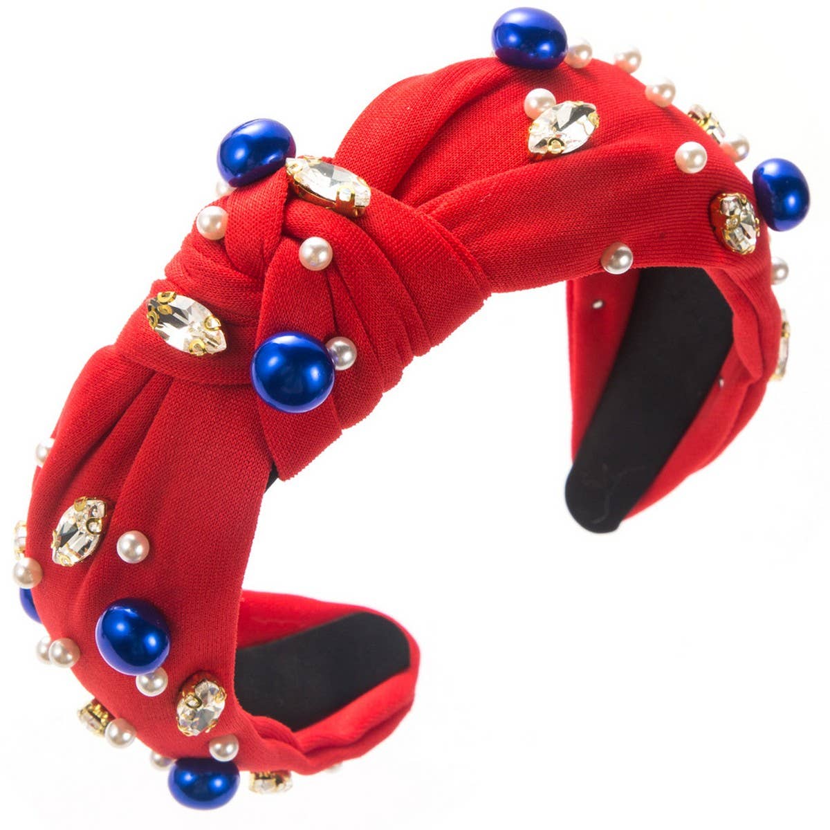 INDEPENDENCE DAY KNOTTED BEADED FASHION HEADBAND_CWAHA1262