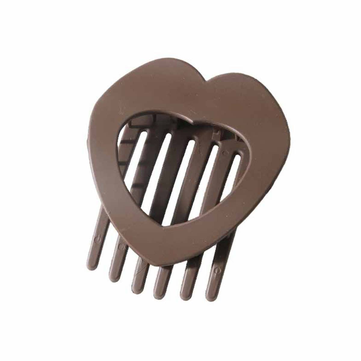 PC flat heart-shaped simple hair clip