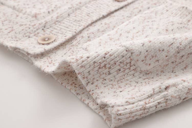 SINGLE BREASTED CHRISTMAS DEER JACQUARD CARDIGAN