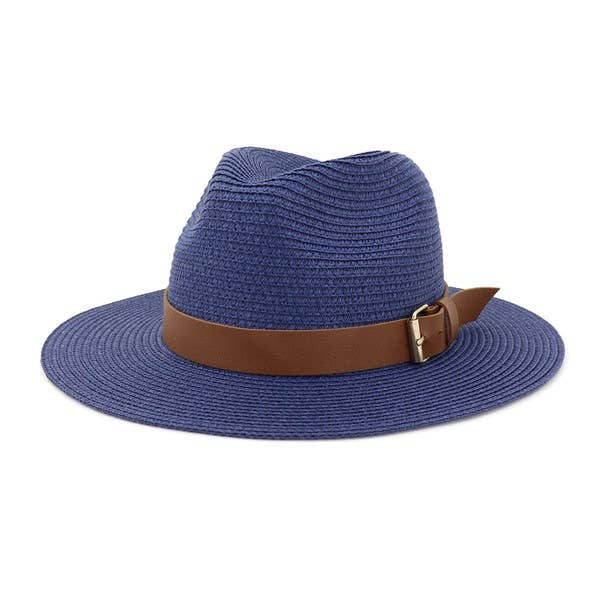 BEACH SUMMER CASUAL STRAW PANAMA HAT_CWAH059-B20223