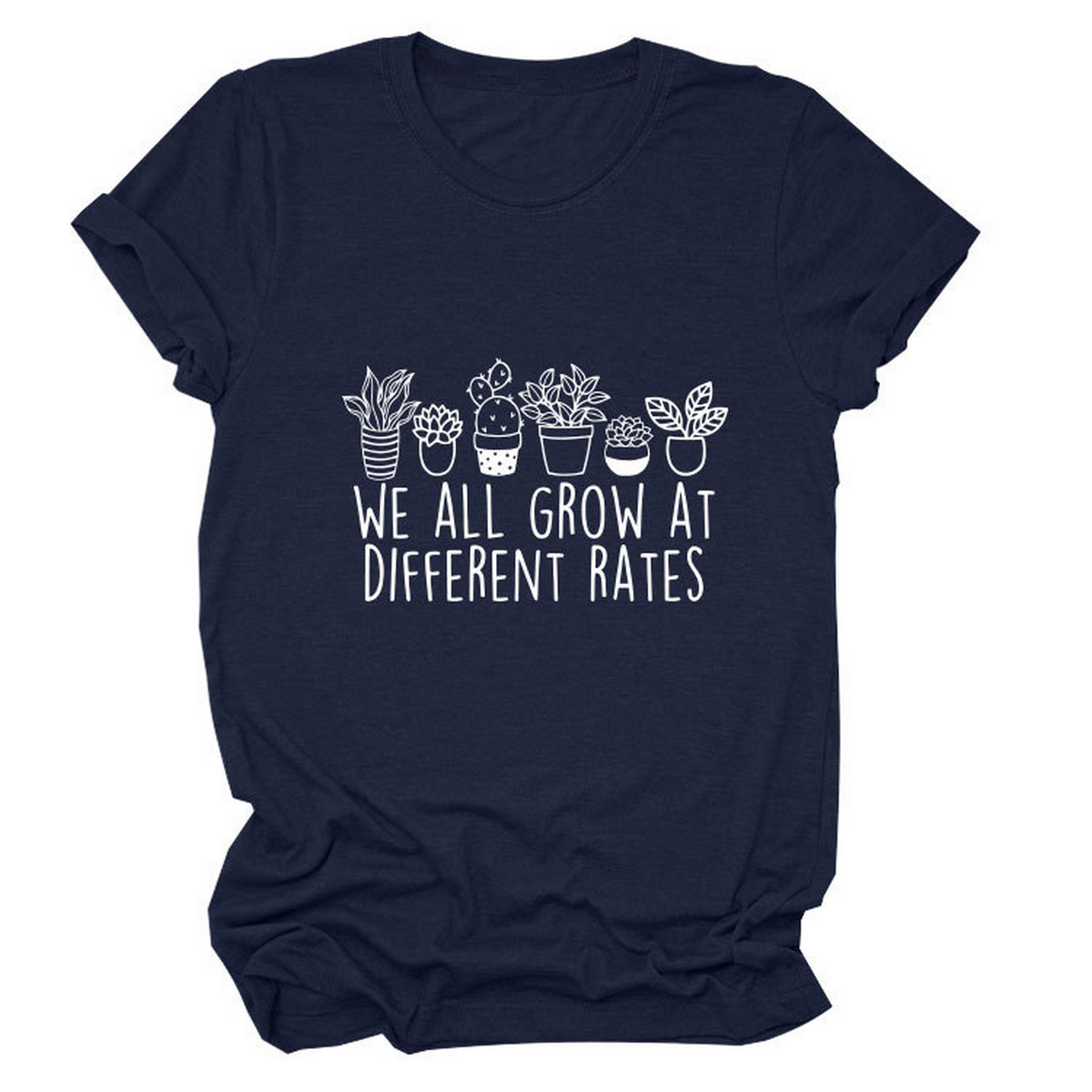 Printed Crew Neck Tee, We All Grow Graphic_CWTTS1493