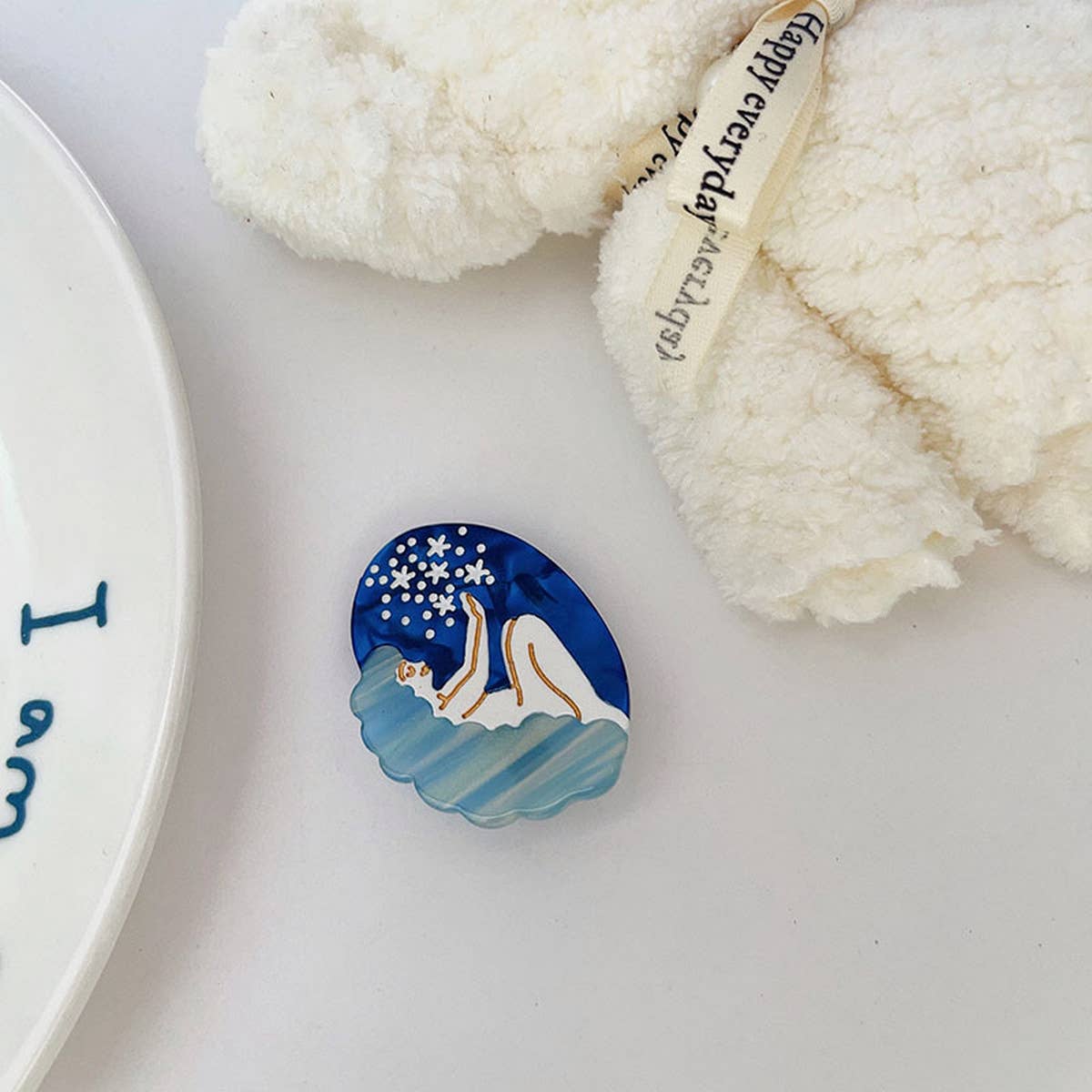 Mermaid Planet Hair Claw - Dreamy Cute Girl Clip_CWAHA1339