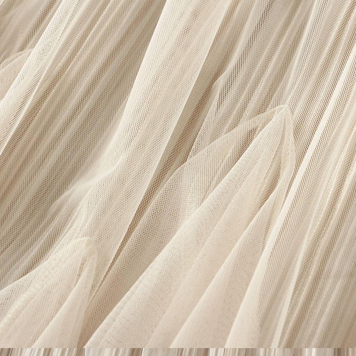 Vintage Tulle A-Line Flared Fishtail Skirt