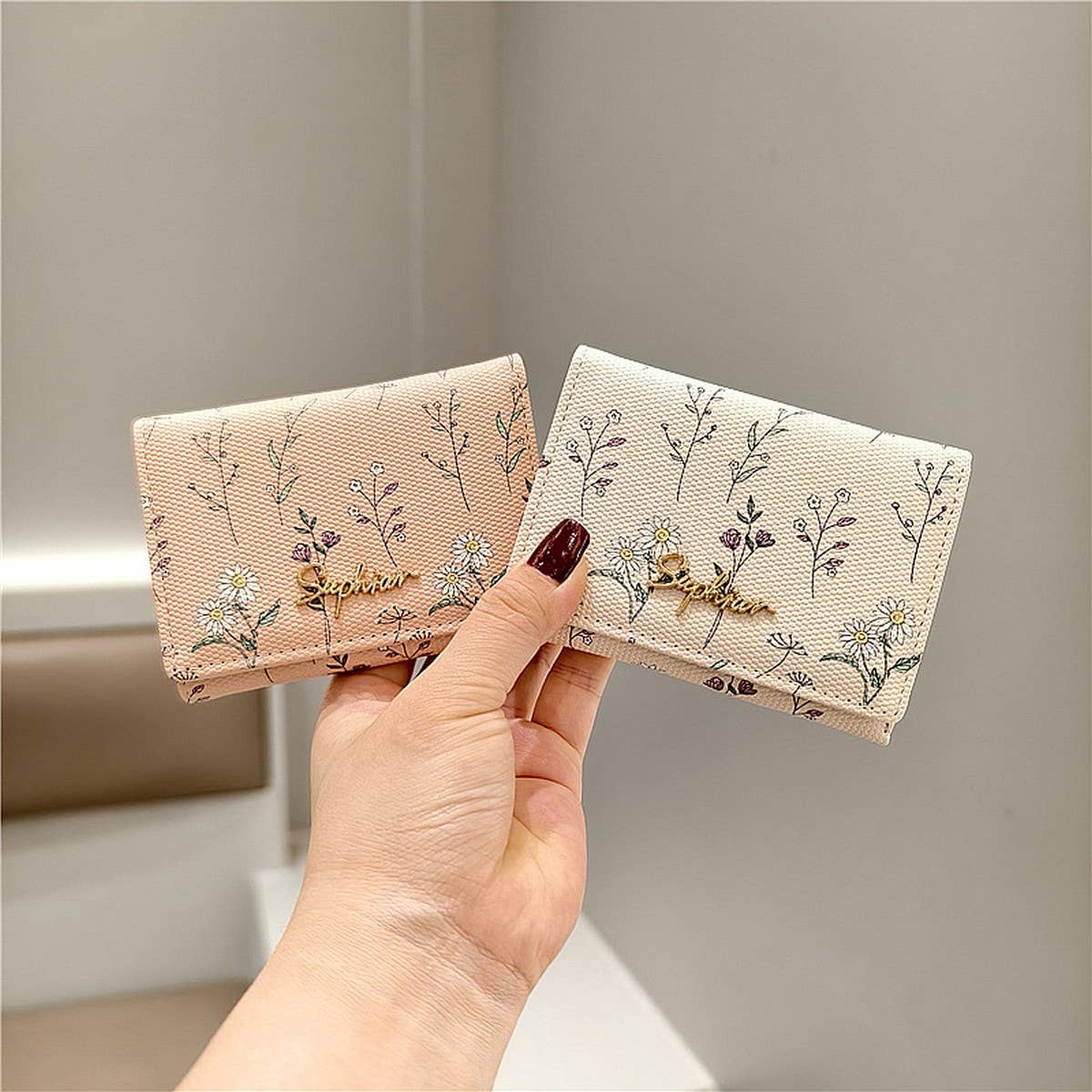 2024 NEW PRINTED FLORAL SHORT MINI WALLET_CWAB2548