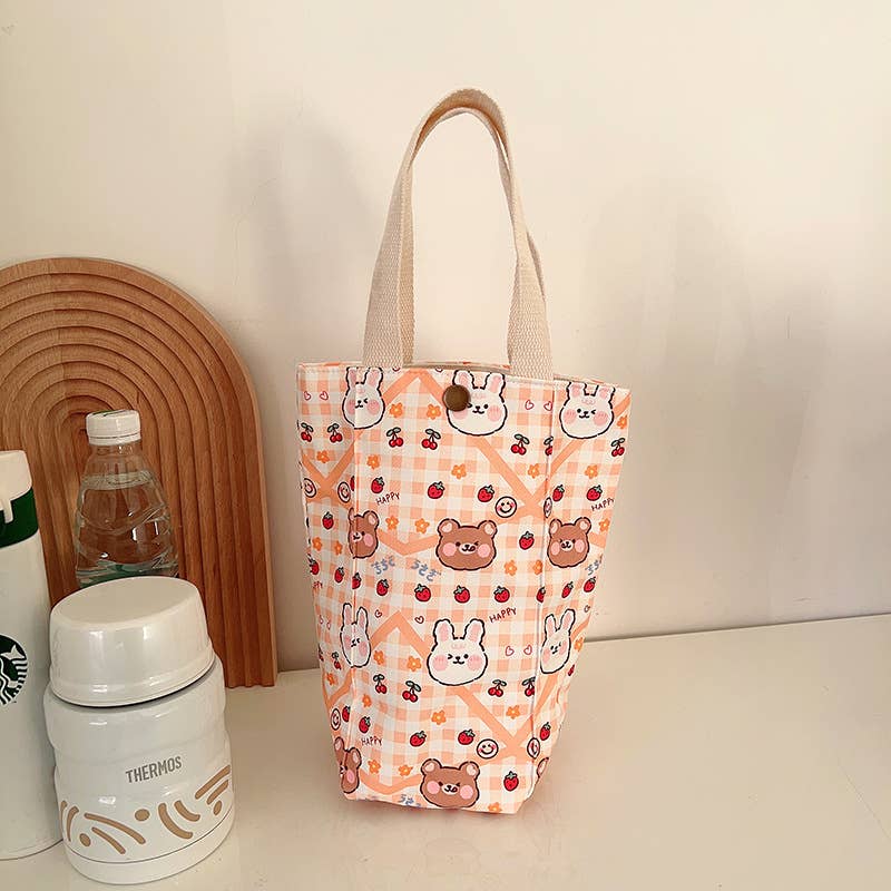 Cartoon three-dimensional water cup sleeve bag