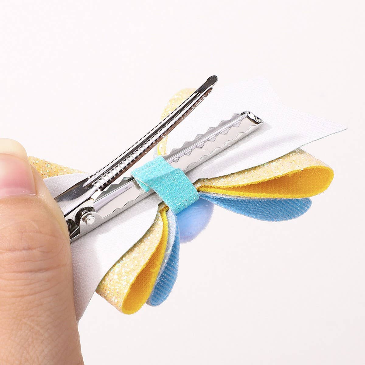 Glitter Heart Bow Hair Clip for Girls