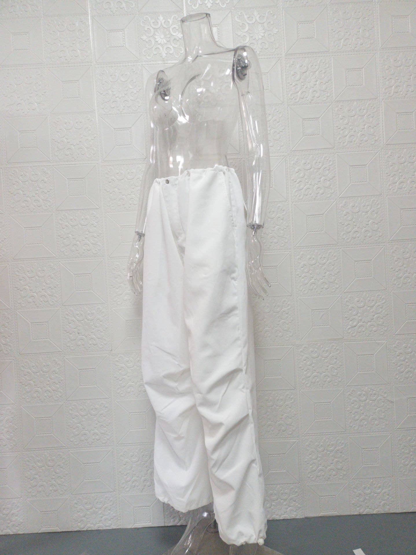 Fashion loose,low-waisted, wide-leg cargo pants