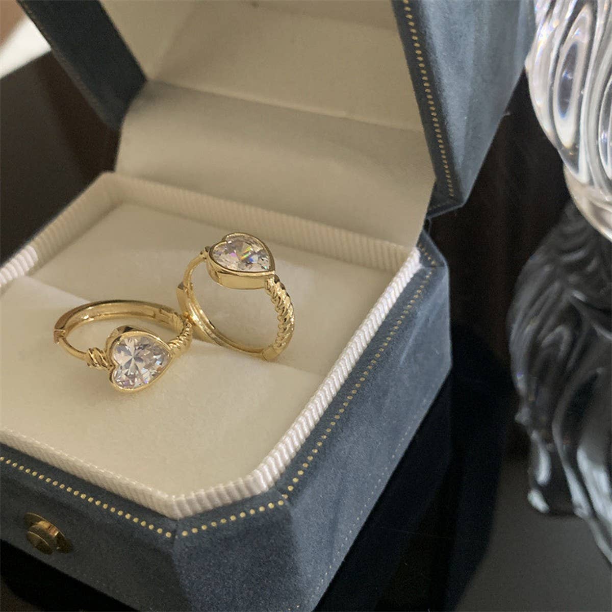 VALENTINE'S DAY NEW DESIGN ZIRCON HEART EARRINGS