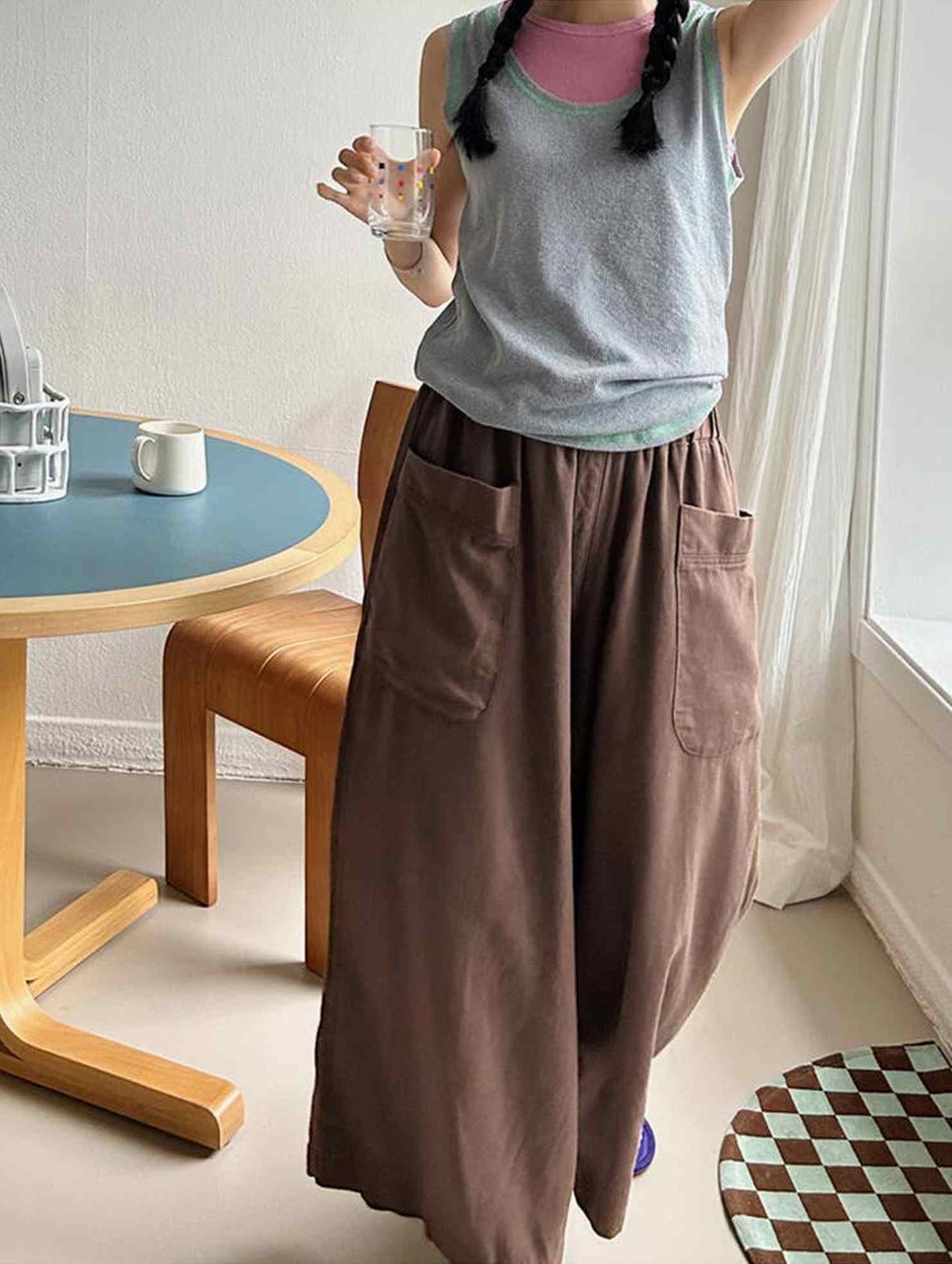 CASUAL LOOSE RAMIE WIDE-LEG PANTS_CWBLP0737