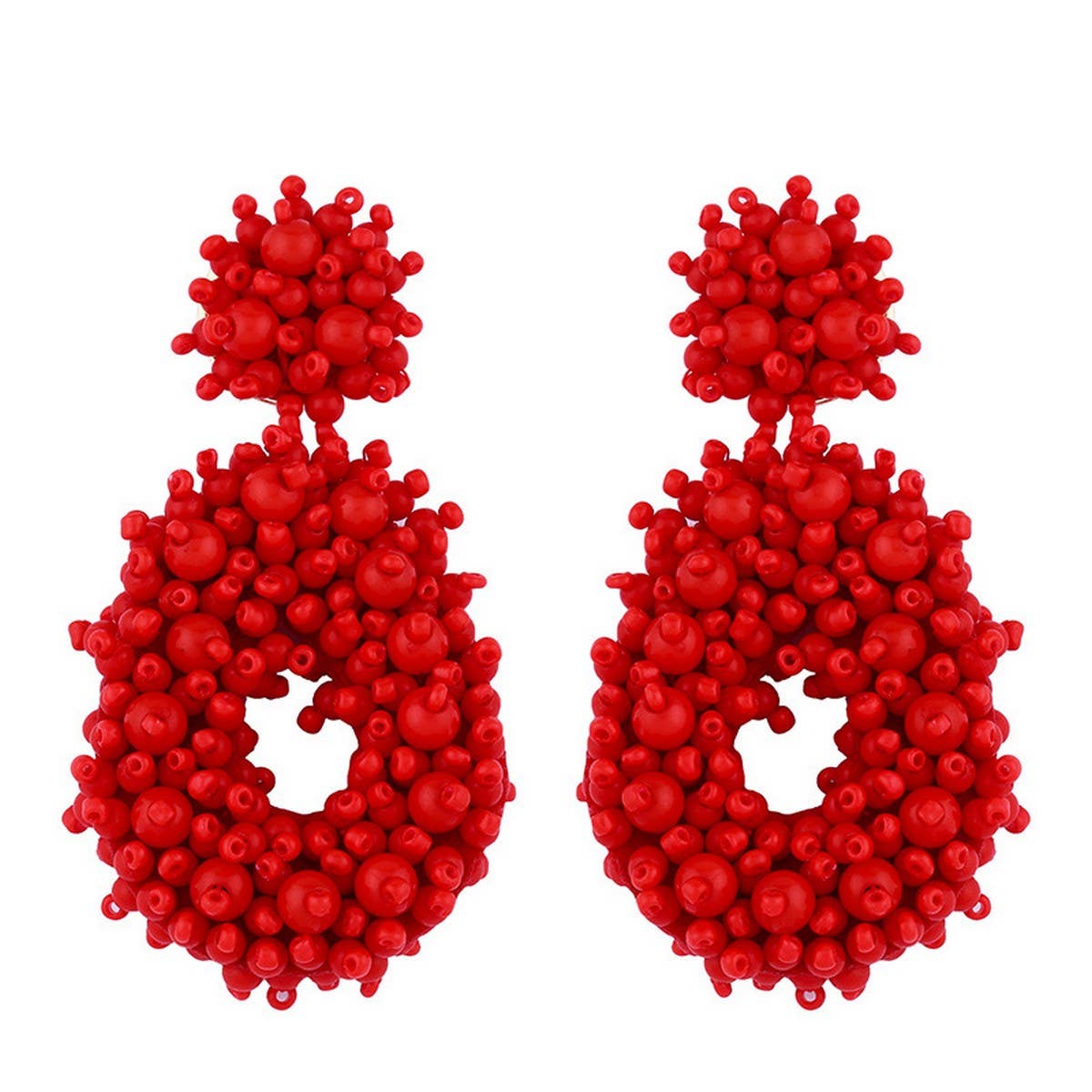 BOHEMIAN WOVEN BEADED EARRINGS_CWAJE0973