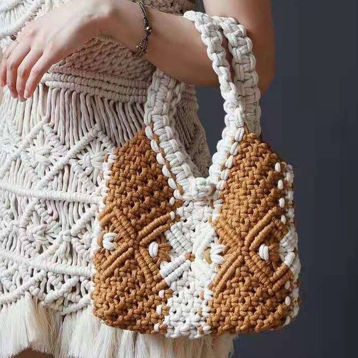 WOMEN  LEISURE HOLLOW TOTE BAG_CWAB0832