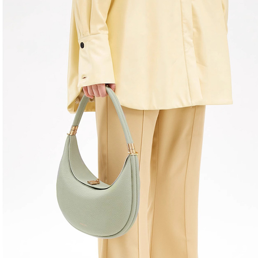 Small Moon Bag ??Classy Shoulder Underarm Tote_CWAB5325