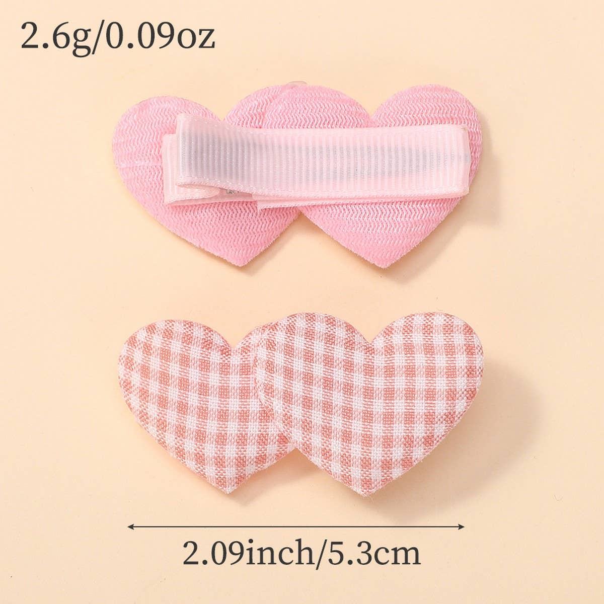 Cute Heart Hair Clip Set for Girls ? Warm Colors