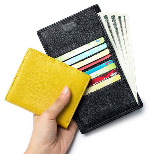 SOFT TOP-GRAIN COWHIDE SHORT LEATHER WALLET_CWAB3790