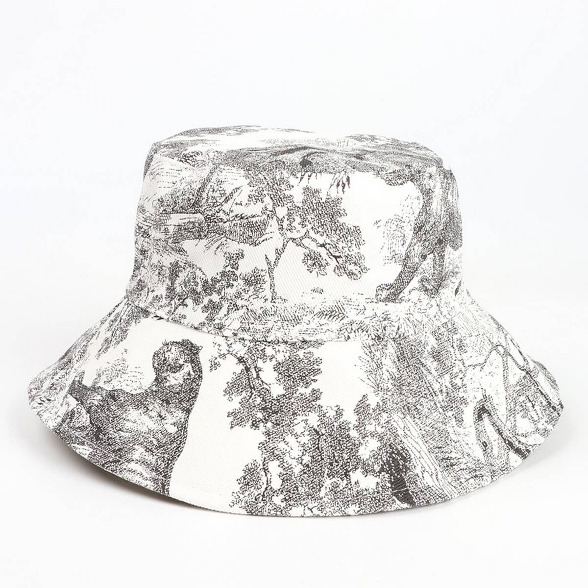 CWAH3276_NEW INK PAINTING FASHION TIE-DYE BUCKET HAT