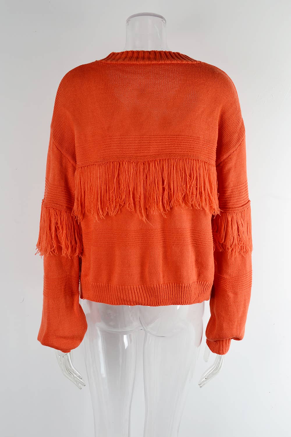 KNIT CARDIGAN FRINGE SWEATER CARDIGAN FOR WOMEN