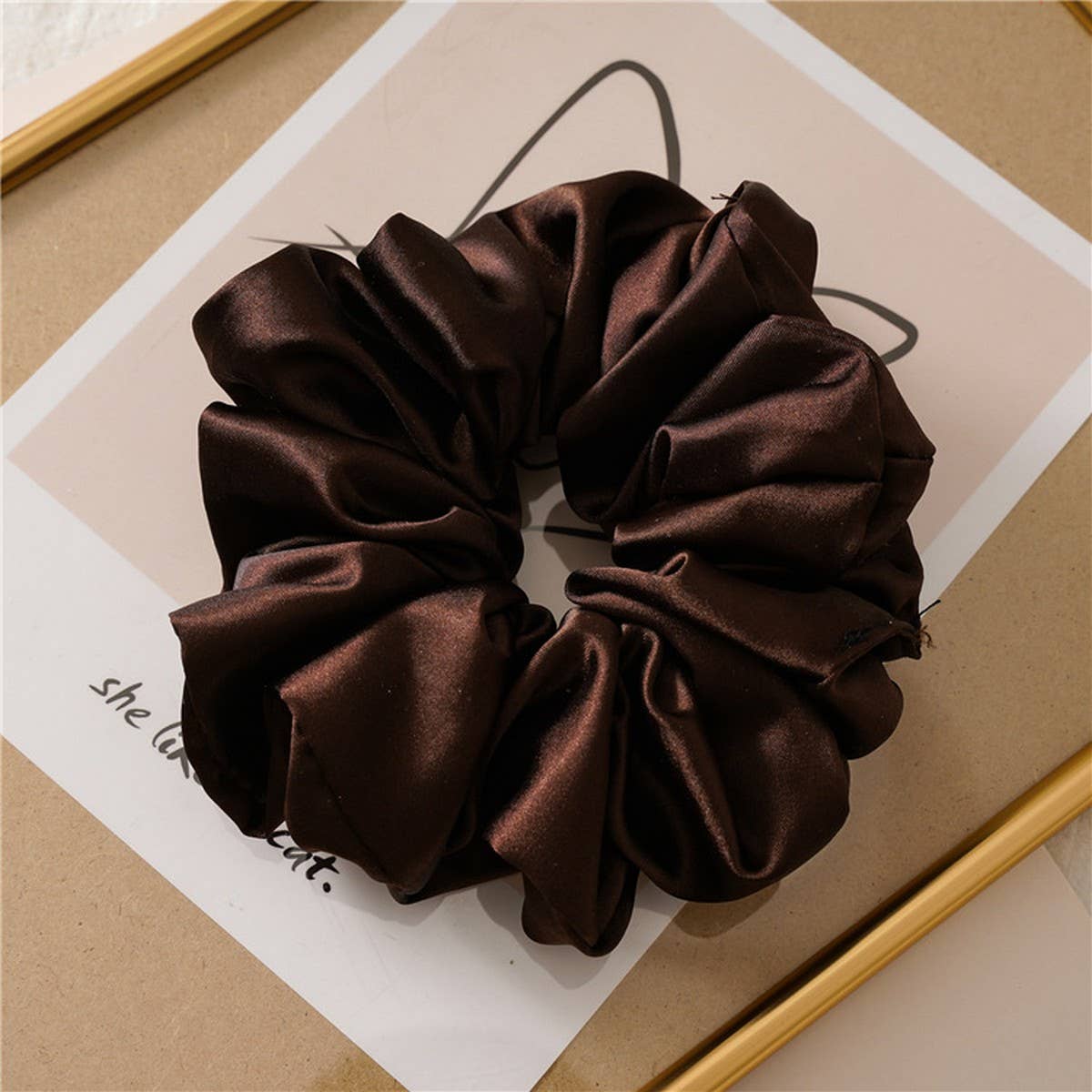 LARGE SATIN HAIRBAND CLOTH RING HAIR ACCESSORIES_CWAHA4166