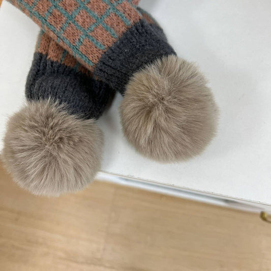 Knit Scarf,Cozy Winter Cross Neck Warmer for Kids