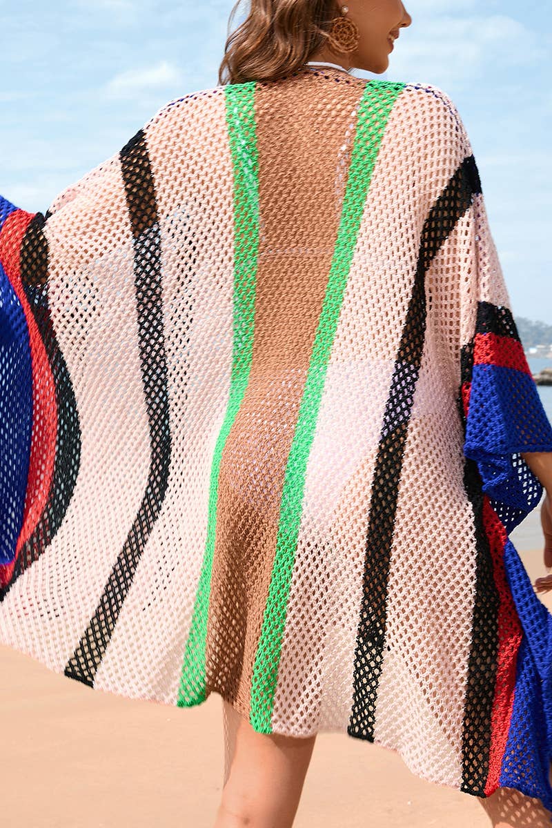 PLUS SIZE BIKINI SMOCK BEACH DRESS_CWDSD2612