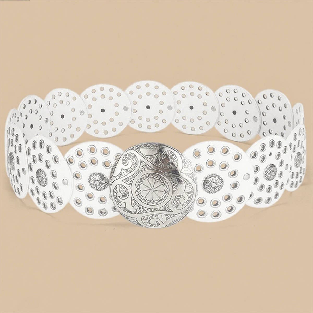 Retro individualistic exaggerated decorative belt