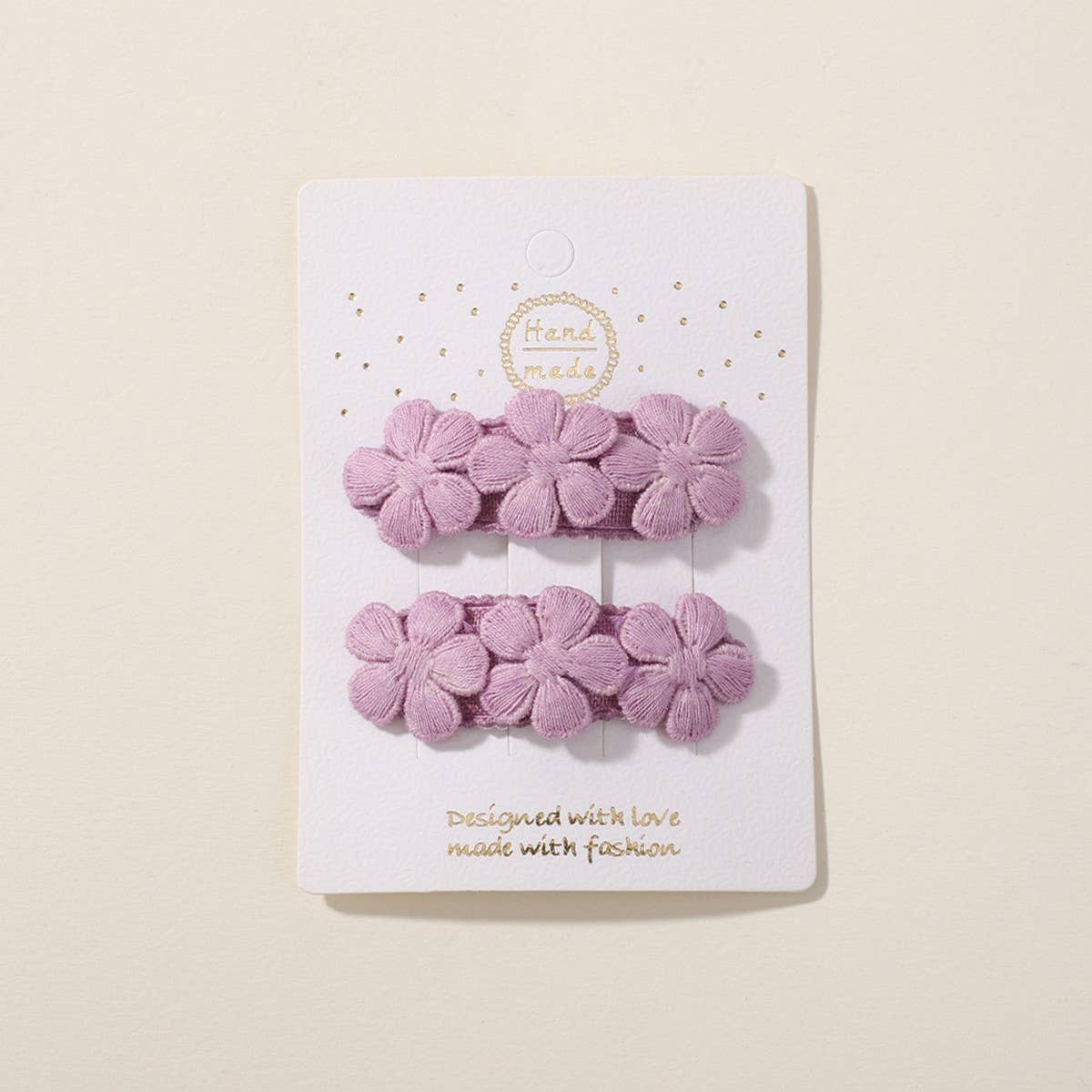 Five-Petal Flower Hair Clips for Kids ? Handmade