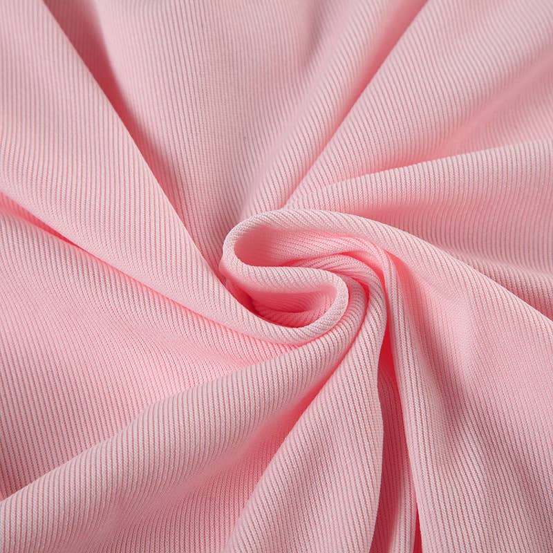 Lace patchwork slim U-neck long sleeve top