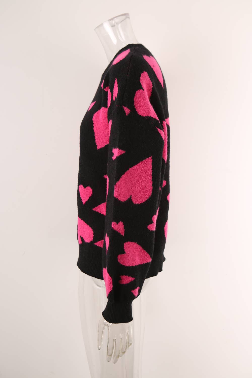 VALENTINE HEART SWEATER CREWNECK PULLOVER SWEATER