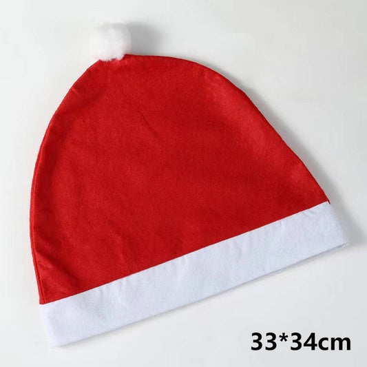 CWAH4073_CHRISTMAS DECORATION CAR CHAIR COVER CHRISTMAS HAT