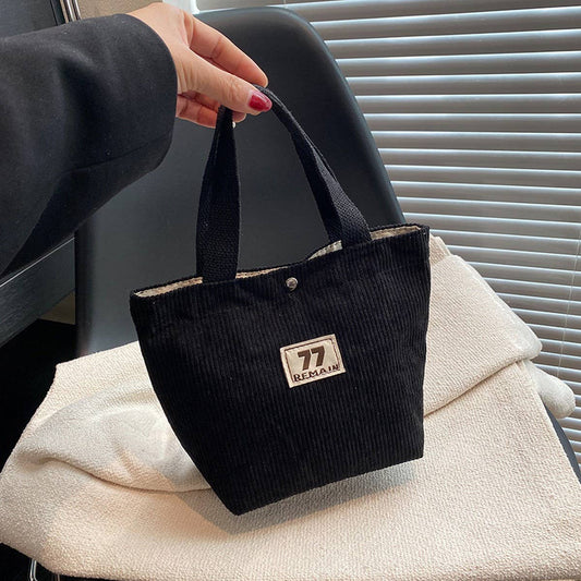 NEW CORDUROY PORTABLE LARGE CAPACITY COSMETIC BAG_CWAB4438