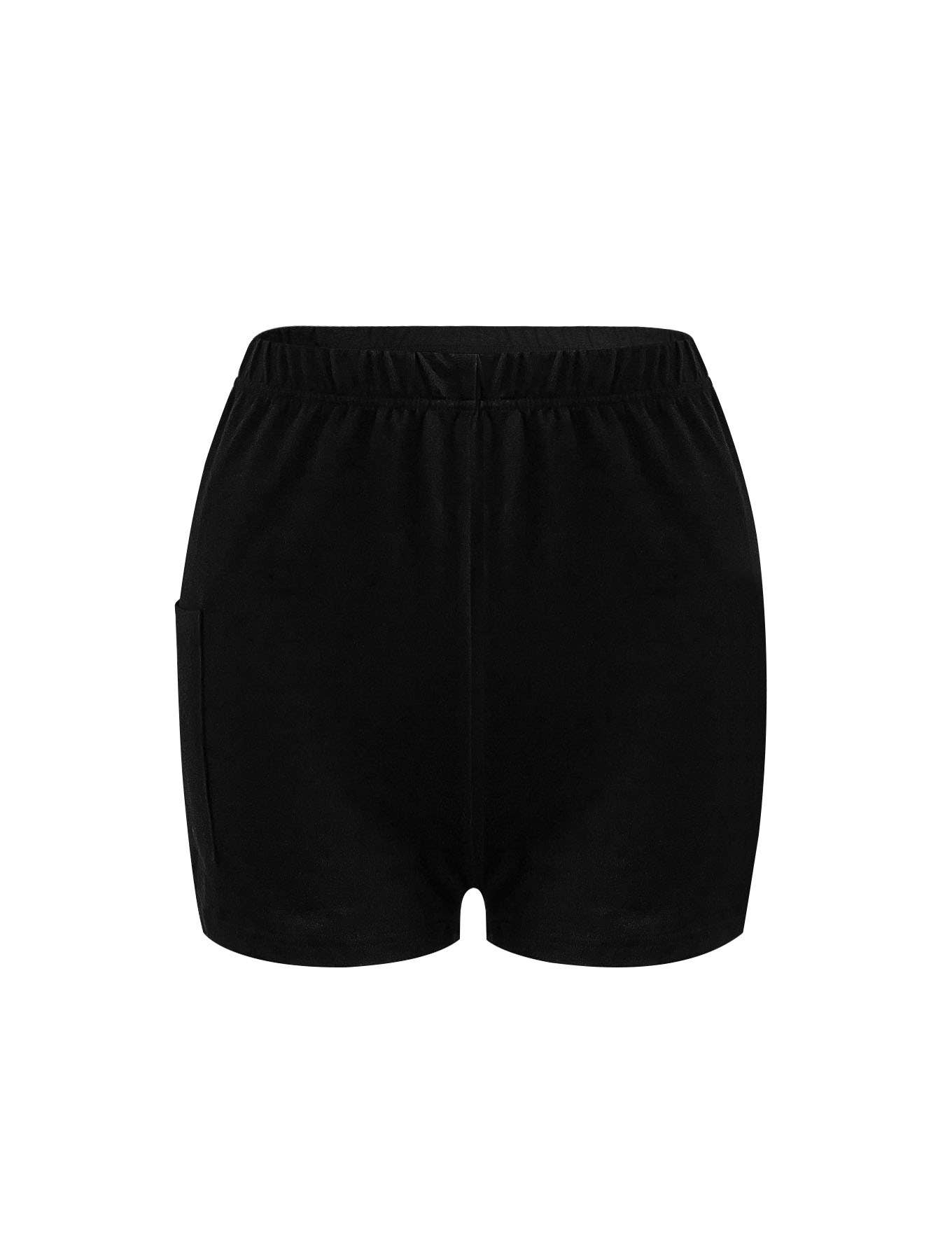 Waist-cinching dress and anti-glare shorts set