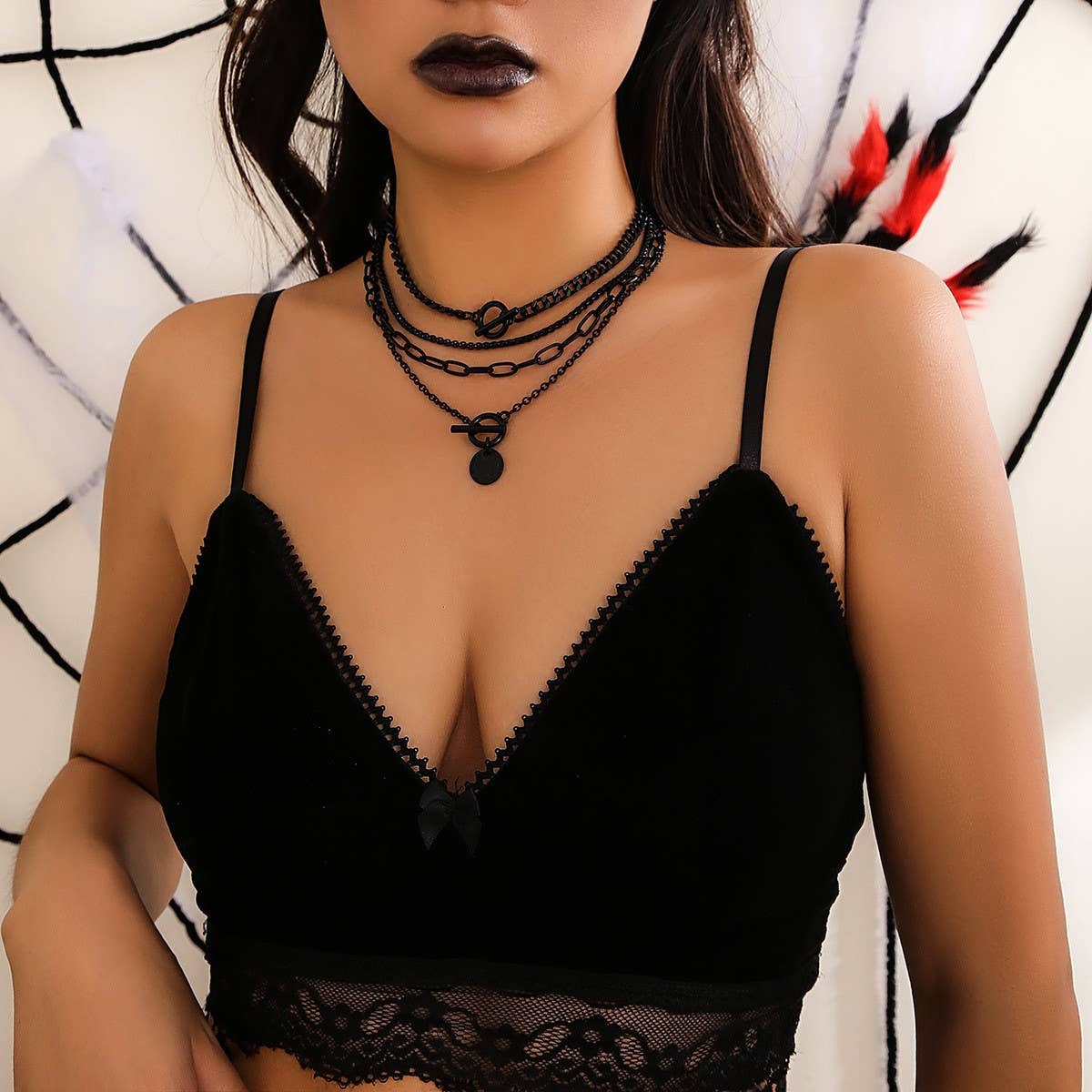 TRENDY HIP-HOP CHICK COOL STYLE NECKLACE