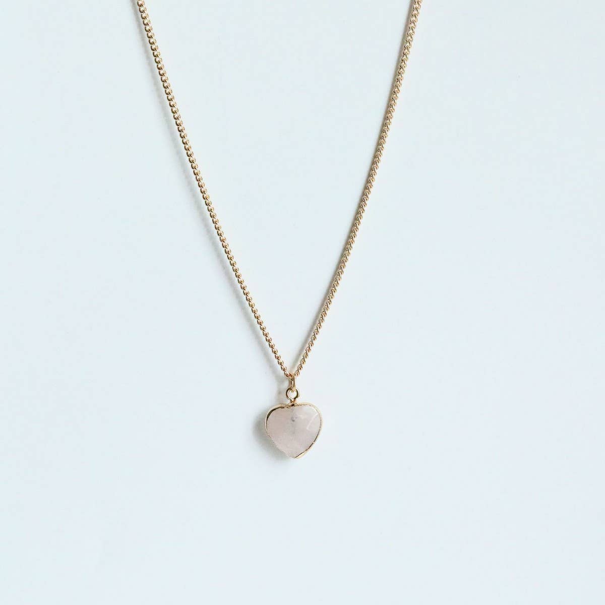 December Birthstone Heart Pendant Necklace