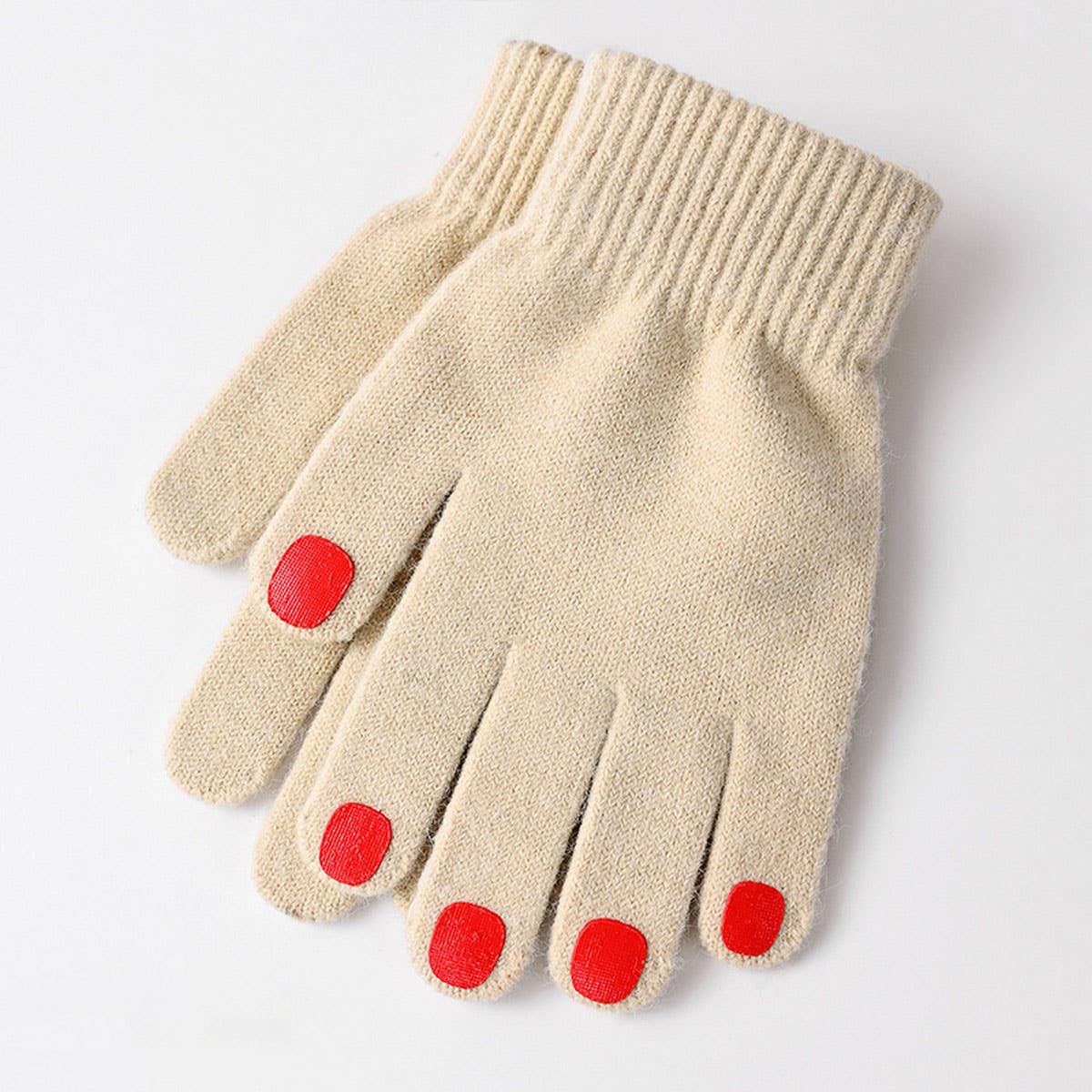 CWAG00590_WOMEN WINTER KNIT FINGERLESS DRIVING GLOVES