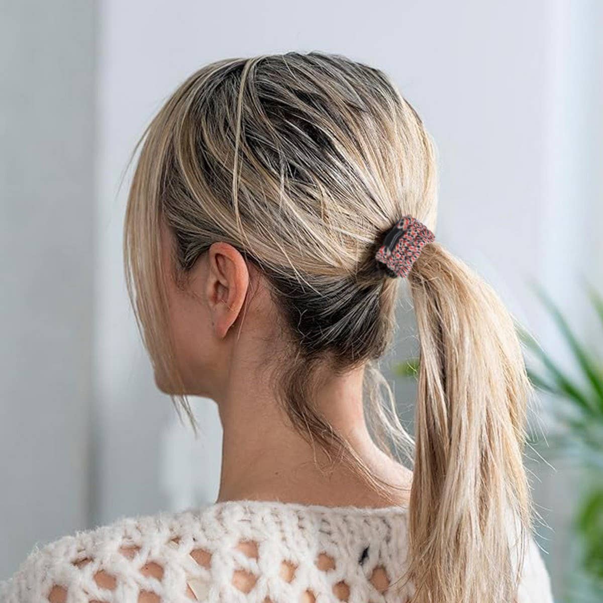 COLORBLOCK WEAVING COMMUTING HAIR SCRUNCHIES