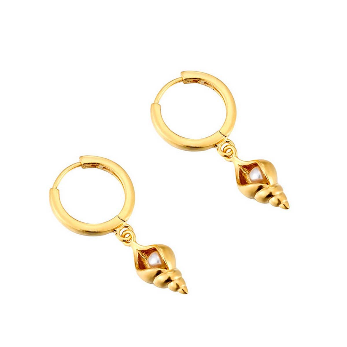 PEARL CONCH FASHIONABLE VERSATILE EARRINGS_CWAJE1755