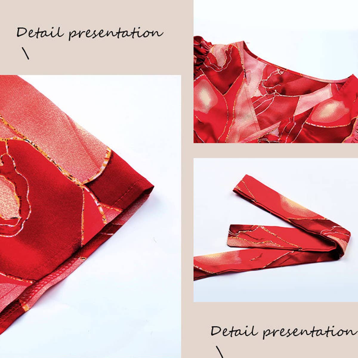 PRINTED ONE-PIECE DRESS