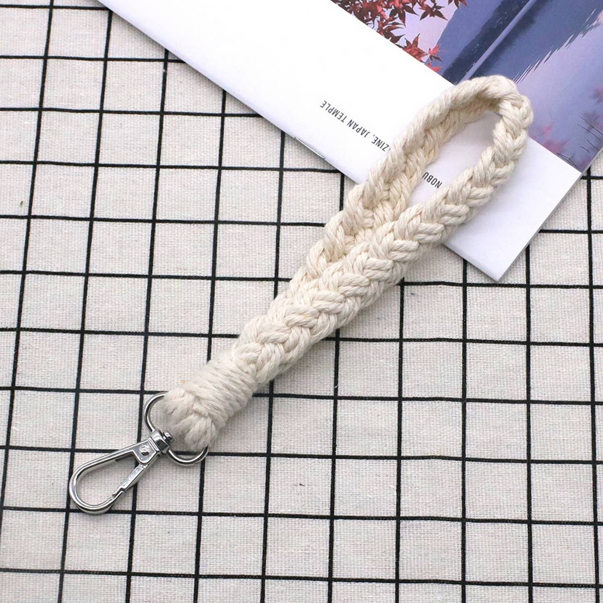 HAND-WOVEN KEYCHAIN BRACELET