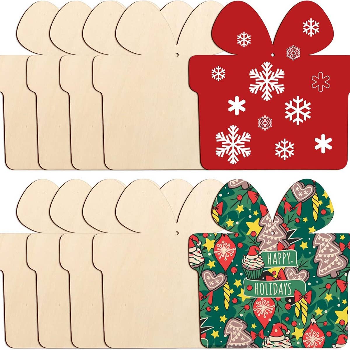 CWASC2678_HOLIDAY CREATIVE WOOD CHIP HAND-PAINTED DIY CRAFTS