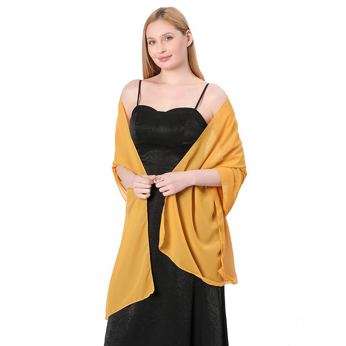 WOMEN SOLID COLOR EVENING SHAWL